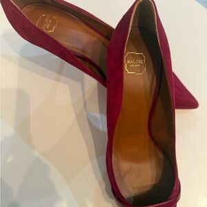 Malone Souliers Burgundy Heels
